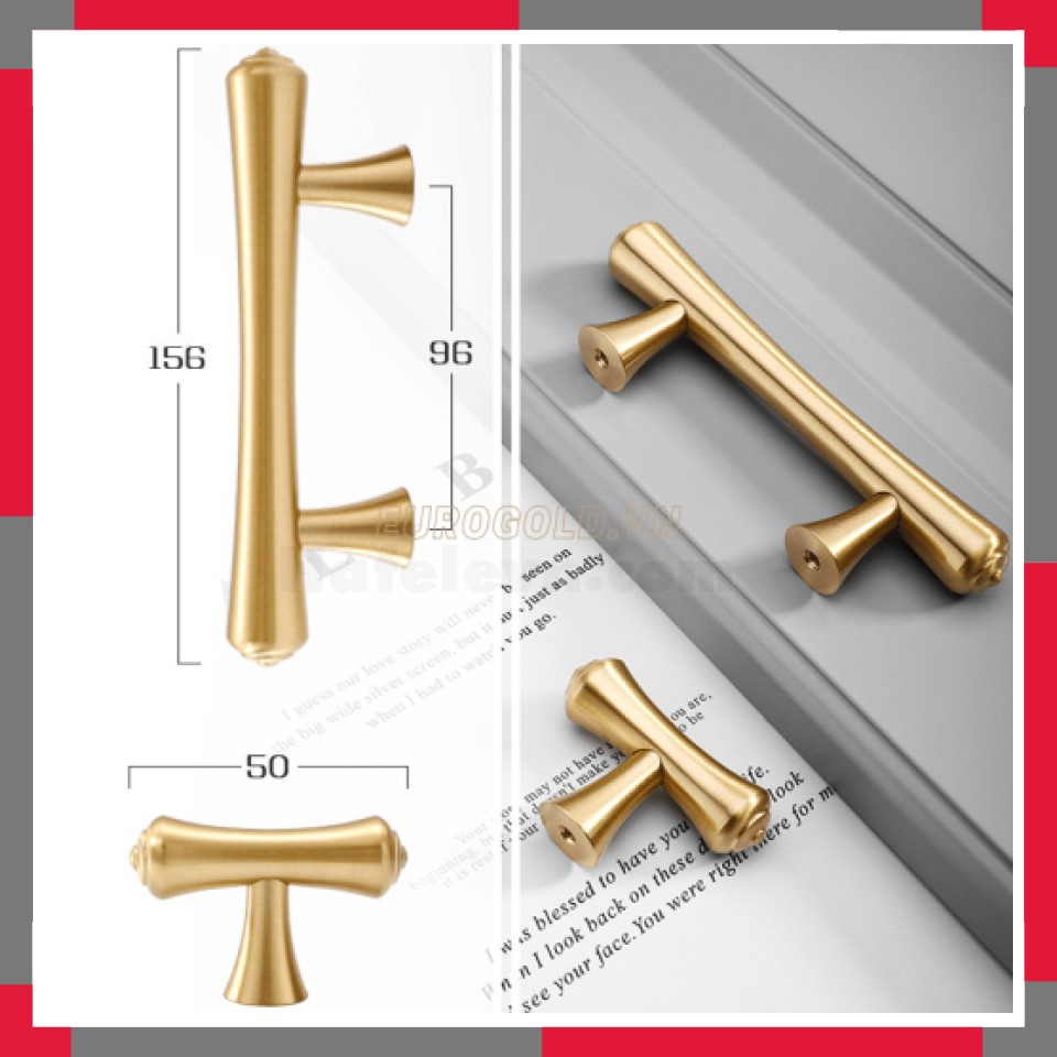 Tay Nắm đồng Nguyên Chất EuroGold BHG137