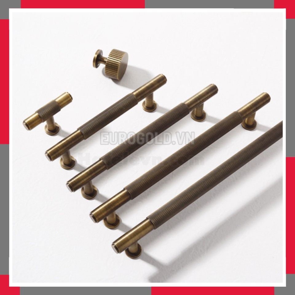 Tay Nắm đồng Nguyên Chất Kiểu Cổ EuroGold BHG112C