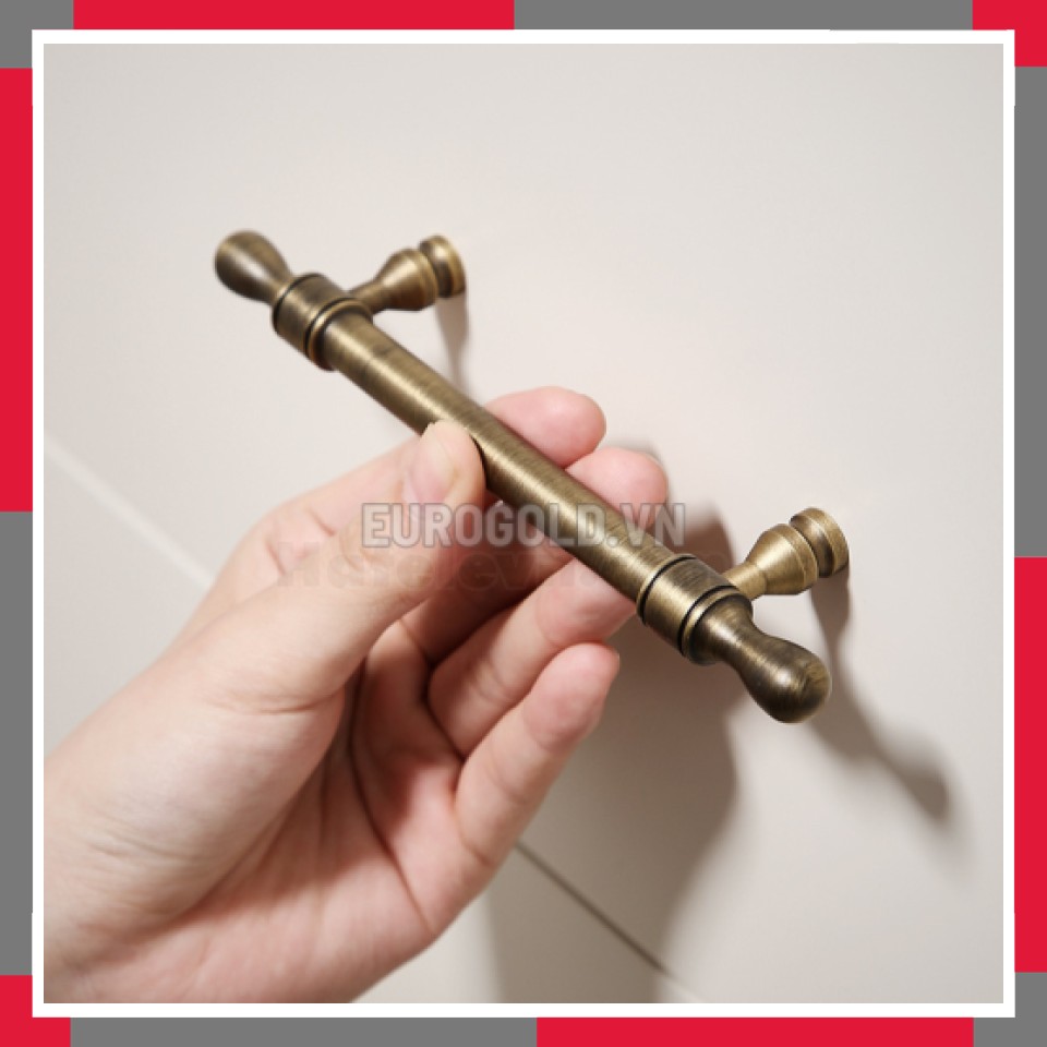 Tay Nắm đồng Nguyên Chất Kiểu Cổ Phong Cách Châu Âu EuroGold BHG190