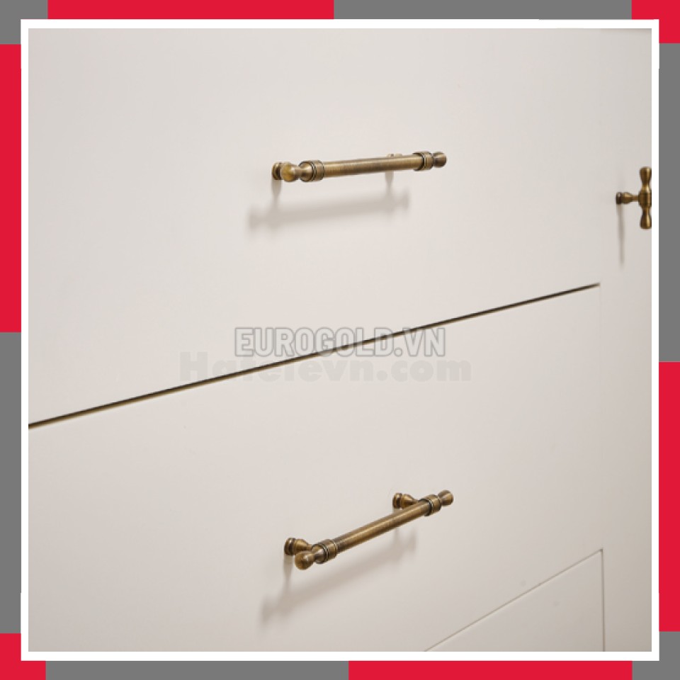 Tay Nắm đồng Nguyên Chất Kiểu Cổ Phong Cách Châu Âu EuroGold BHG190