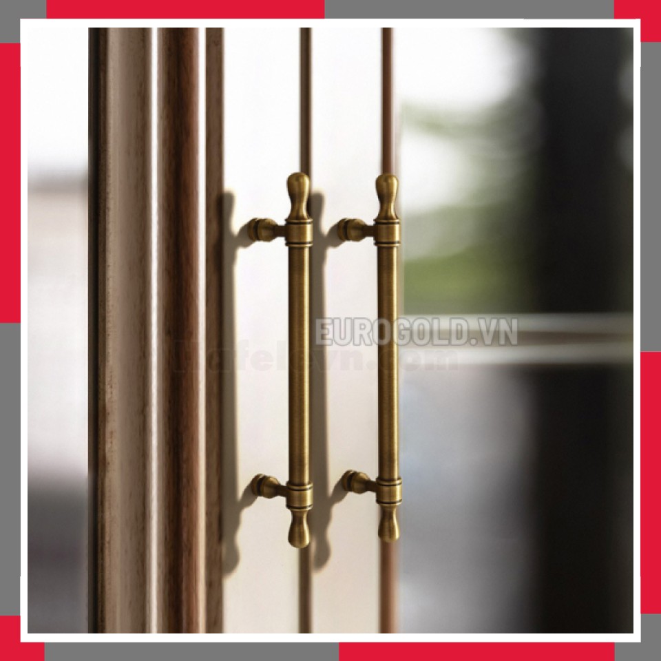 Tay Nắm đồng Nguyên Chất Kiểu Cổ Phong Cách Châu Âu EuroGold BHG190