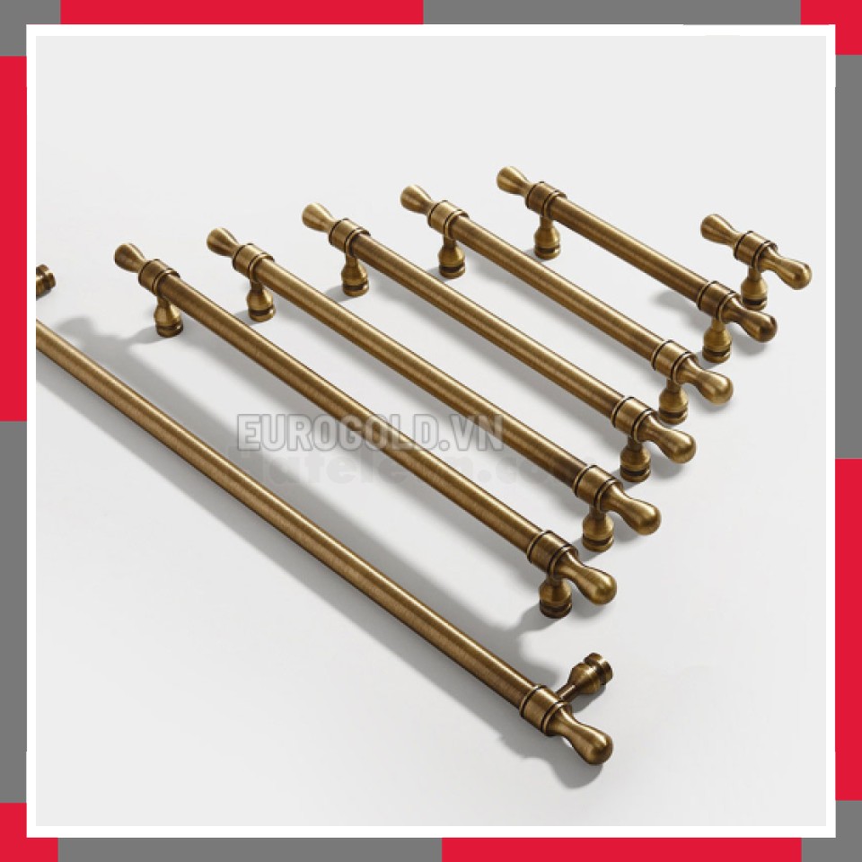 Tay Nắm đồng Nguyên Chất Kiểu Cổ Phong Cách Châu Âu EuroGold BHG190