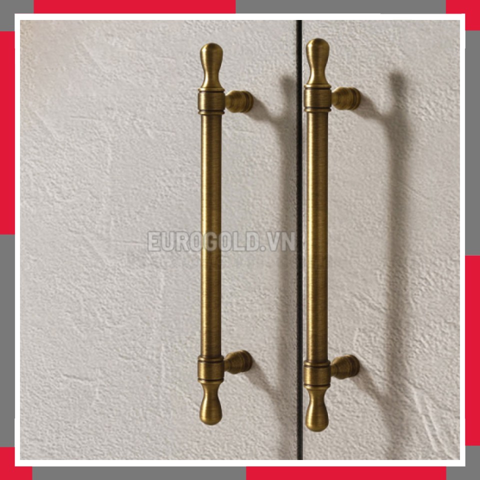 Tay Nắm đồng Nguyên Chất Kiểu Cổ Phong Cách Châu Âu EuroGold BHG190