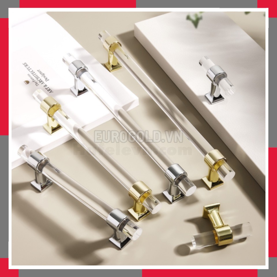 Tay Nắm Tủ Acrylic Phong Cách Hiện đại đơn Giản EuroGold BH6858