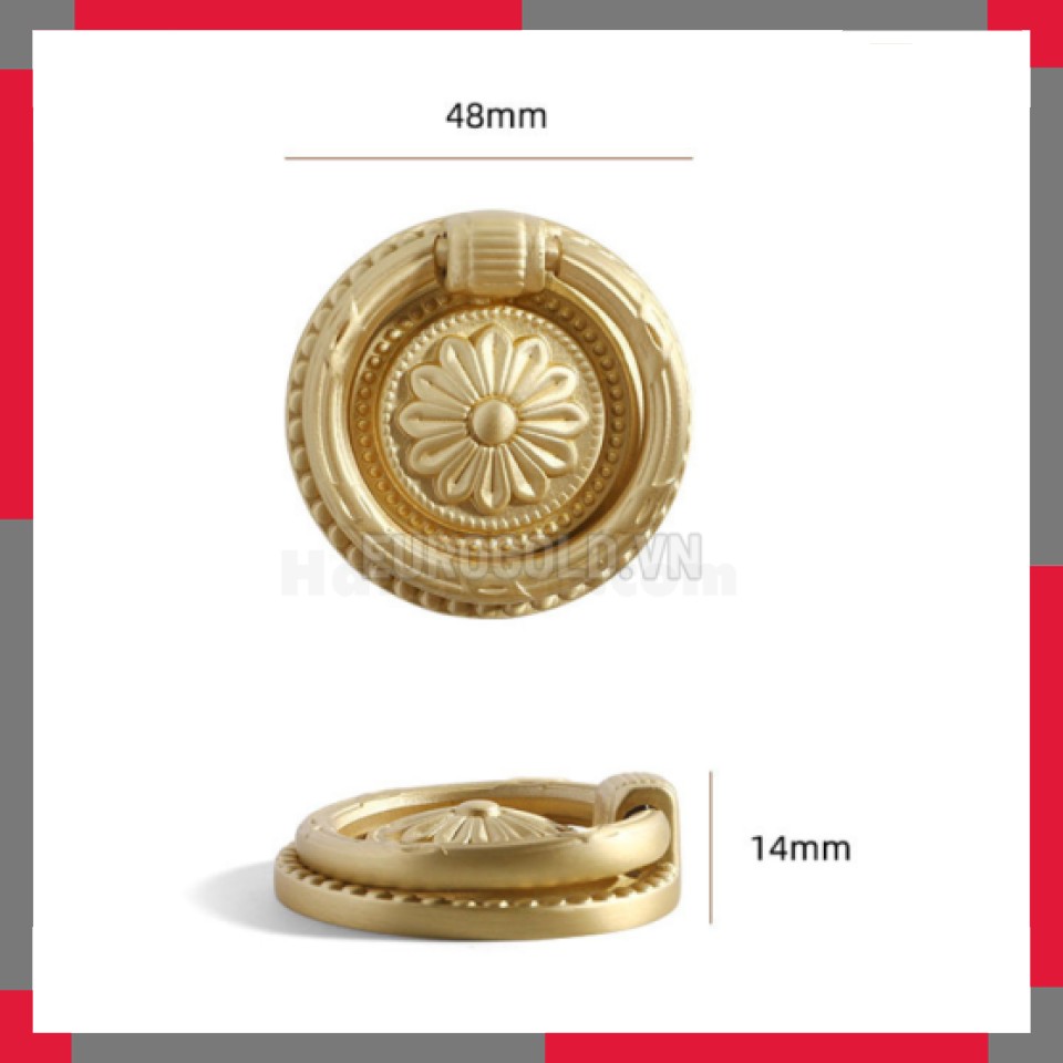 Tay Nắm Tủ đồng Nguyên Chất EuroGold BHER15