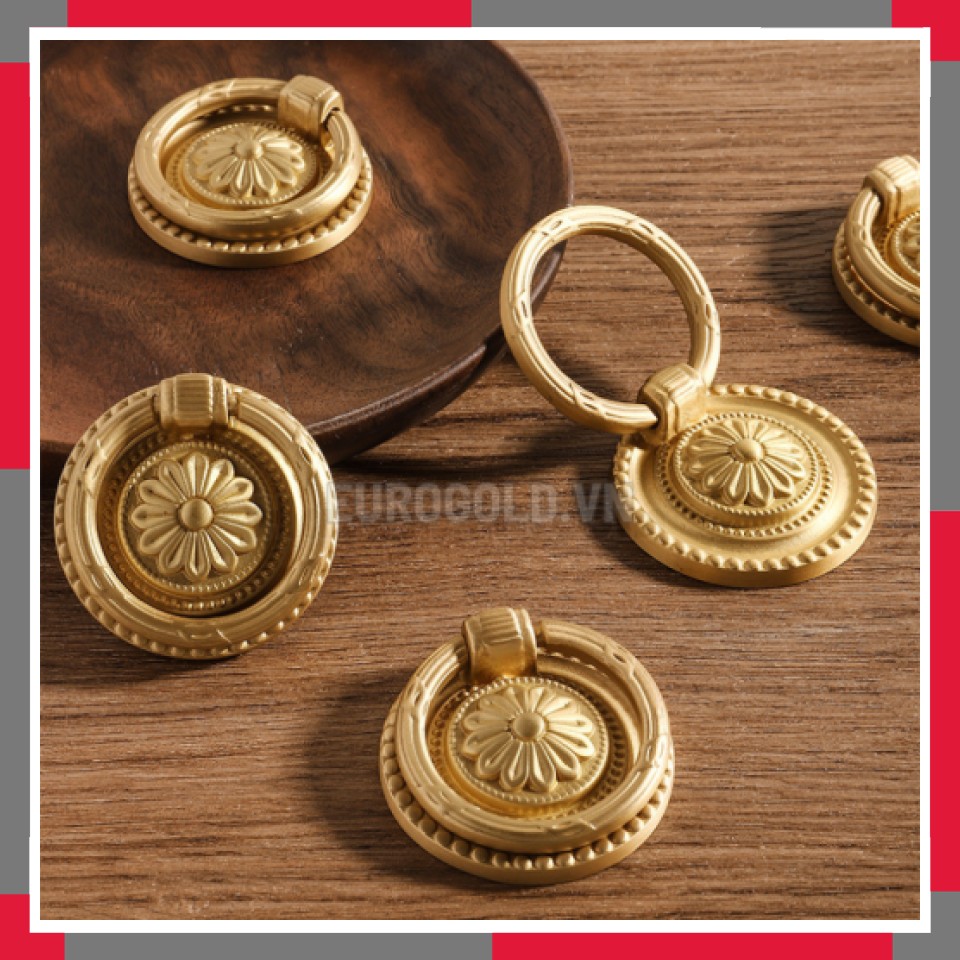 Tay Nắm Tủ đồng Nguyên Chất EuroGold BHER15