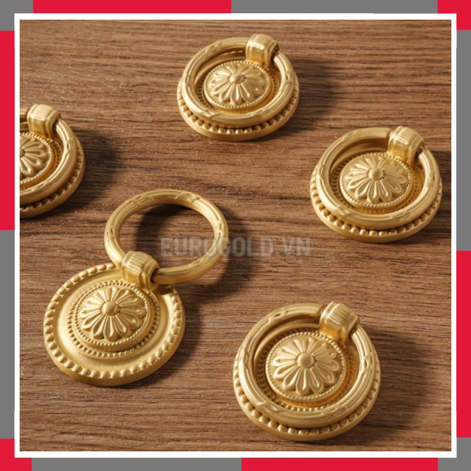 Tay Nắm Tủ đồng Nguyên Chất EuroGold BHER15