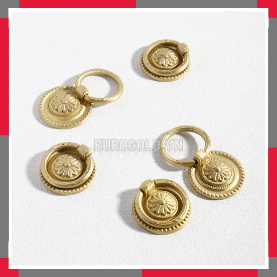 Tay Nắm Tủ đồng Nguyên Chất EuroGold BHER15
