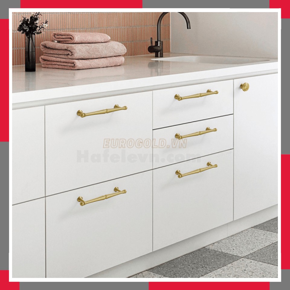 Tay Nắm Tủ đồng Nguyên Chất EuroGold BHG118