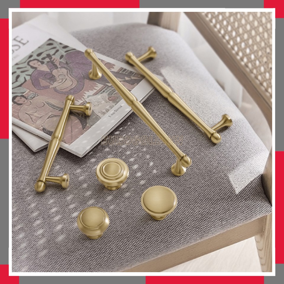 Tay Nắm Tủ đồng Nguyên Chất EuroGold BHG118