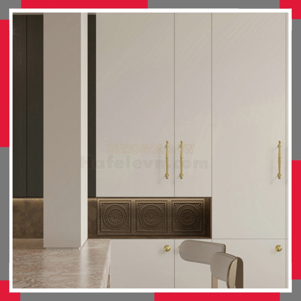 Tay Nắm Tủ đồng Nguyên Chất EuroGold BHG118