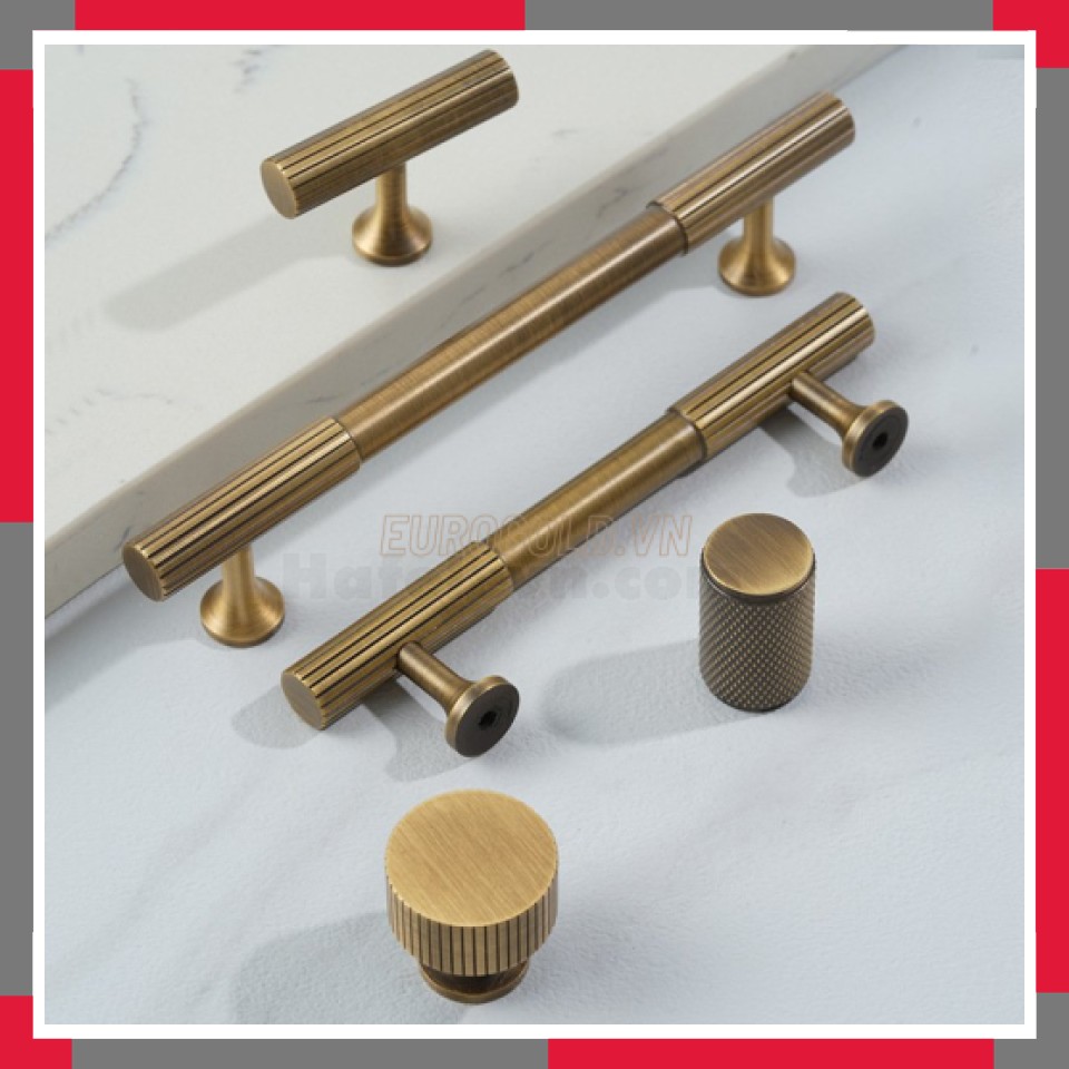 Tay Nắm Tủ đồng Nguyên Chất EuroGold BHG8890