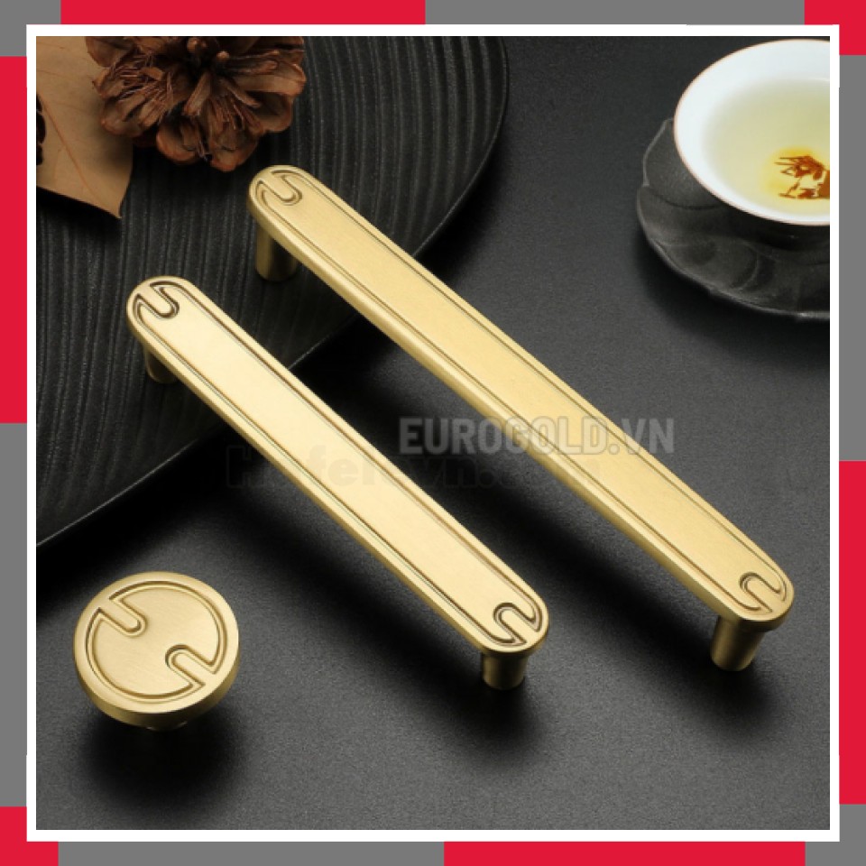 Tay Nắm Tủ Hợp Kim Cao Cấp Phong Cách Á Đông EuroGold BH8086
