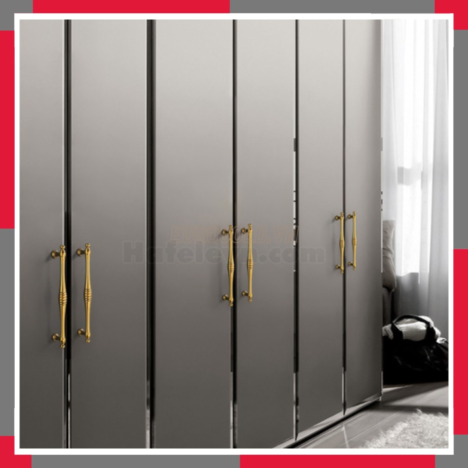 Tay Nắm Tủ Hợp Kim Mạ Vàng Pvd Vàng Bóng Cao Cấp EuroGold BHGYG29