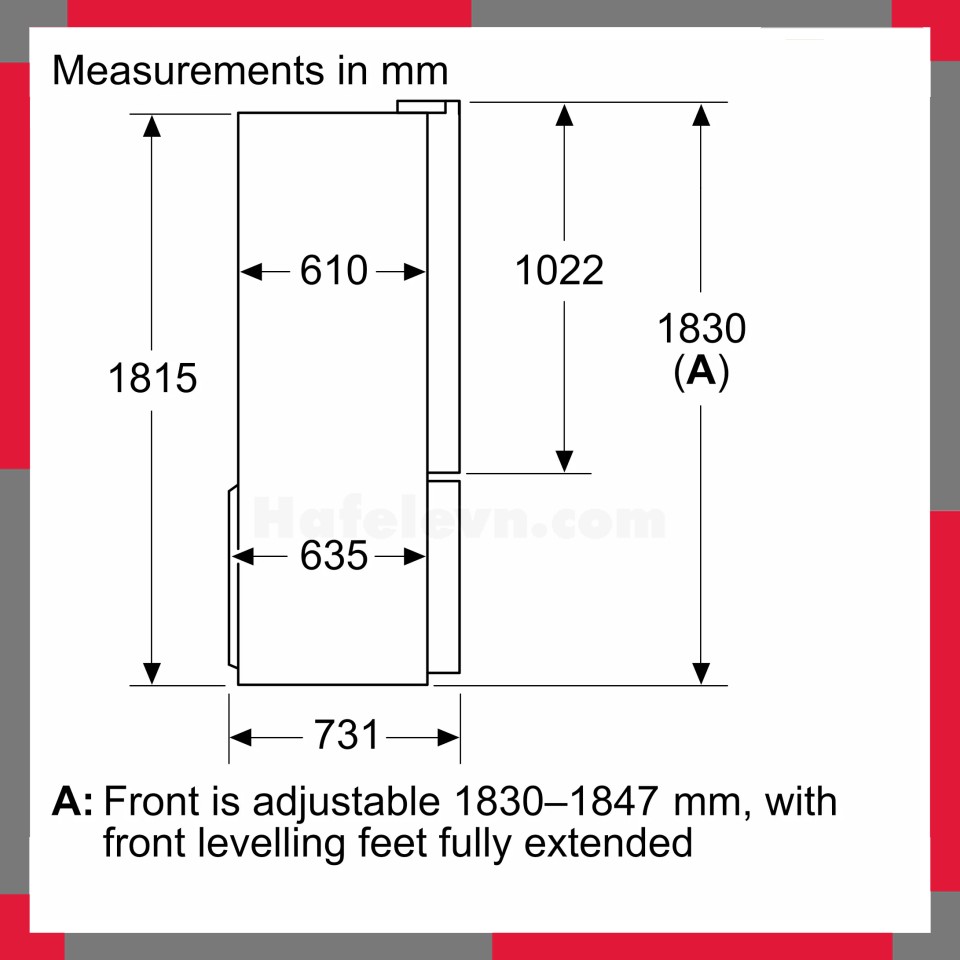 Tủ lạnh có ngăn đá Bosch KFN96APEAG Serie 4