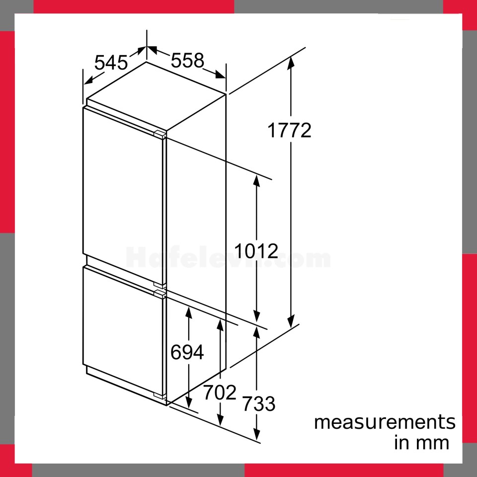 Tủ lạnh có ngăn đá Bosch KIN86AF30O Serie 6