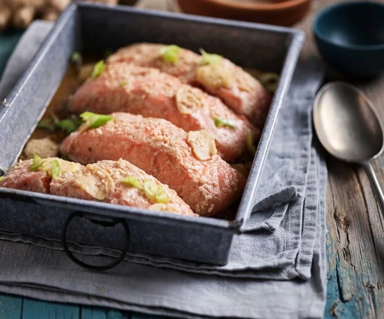 CÁ HỒI SOUS-VIDE SỐT TARIYAKI