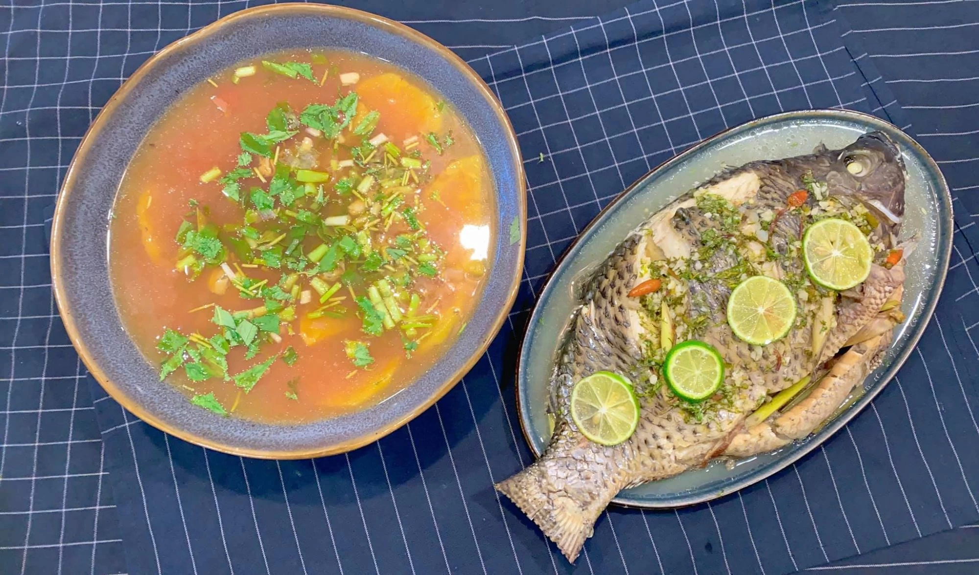 CANH CHUA NGAO, CÁ HẤP KIỂU THÁI