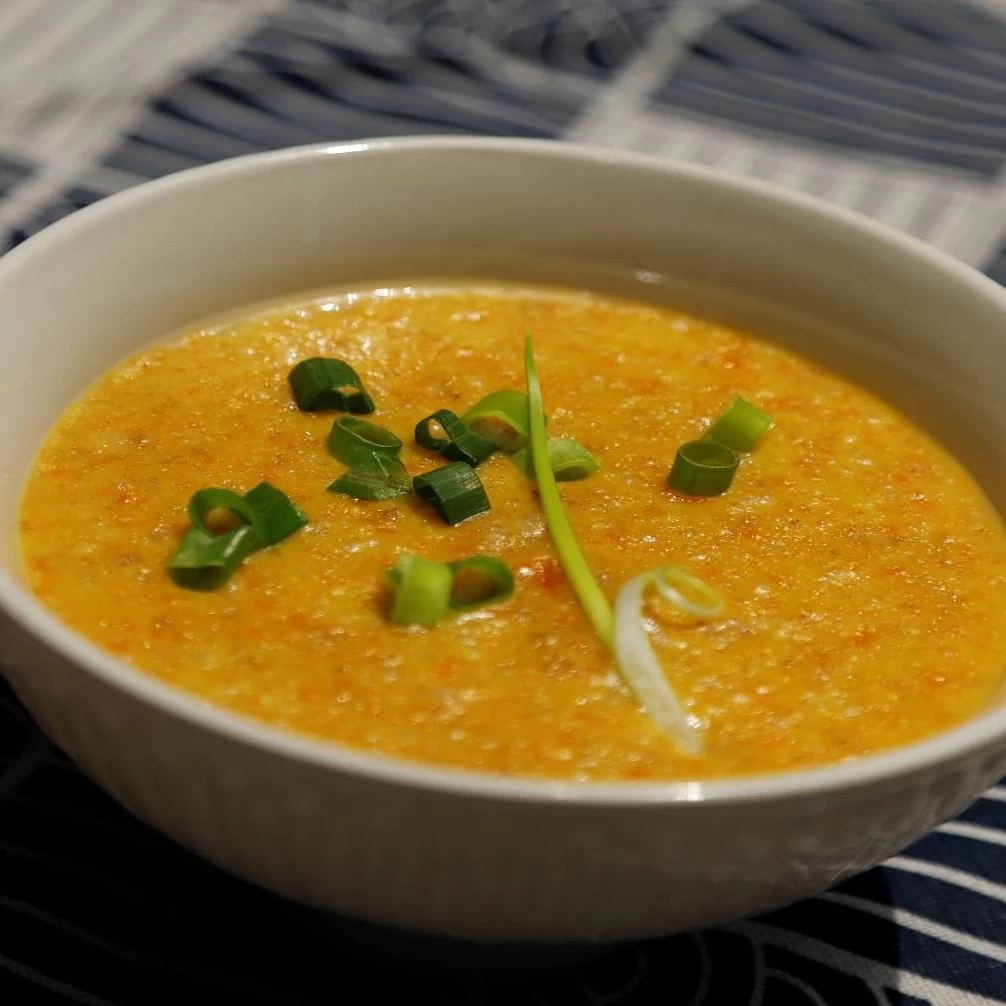 CHÁO THỊT BÒ, CÀ RỐT, PHÔ MAI