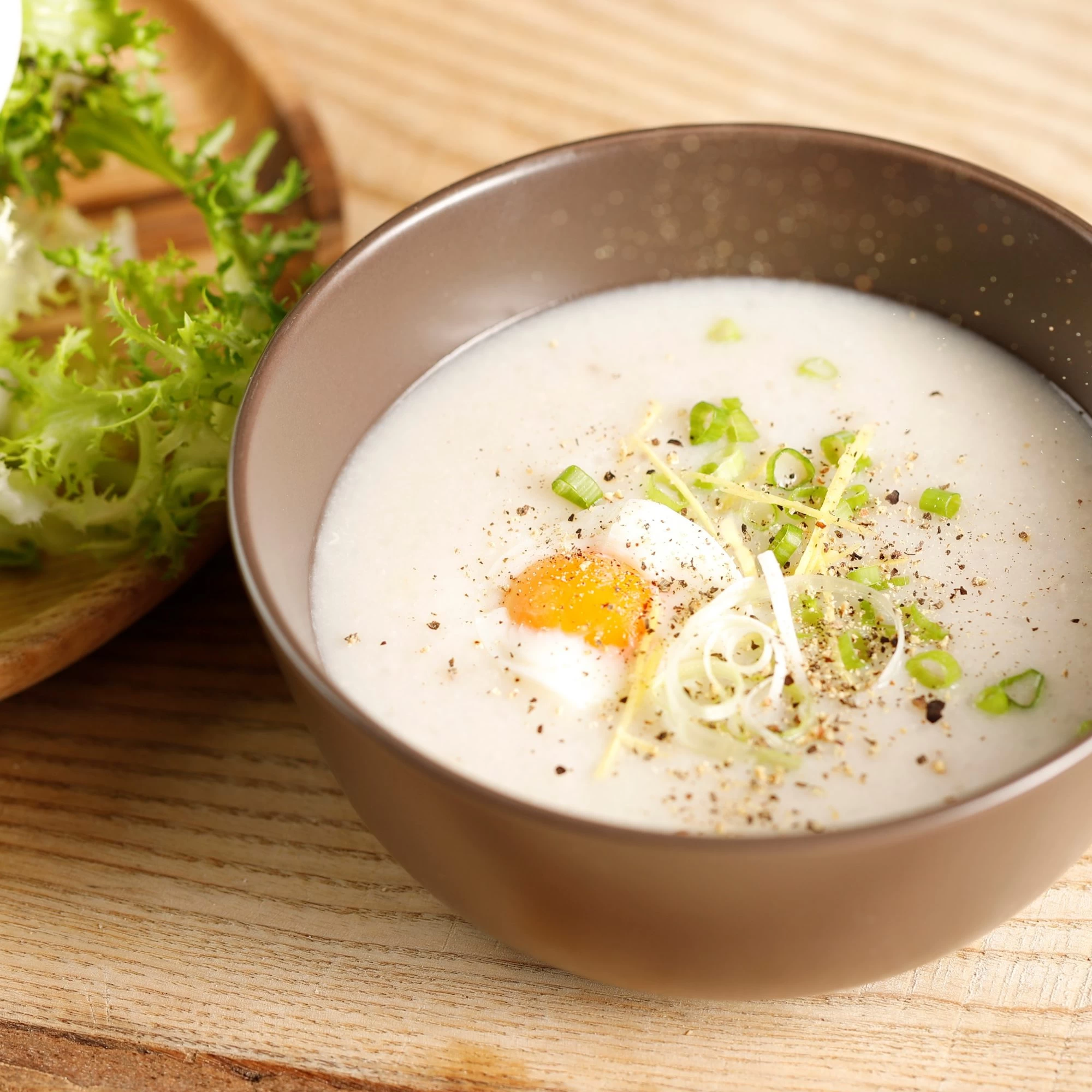 CHÁO TRẮNG THỊT BĂM TRỨNG HẤP