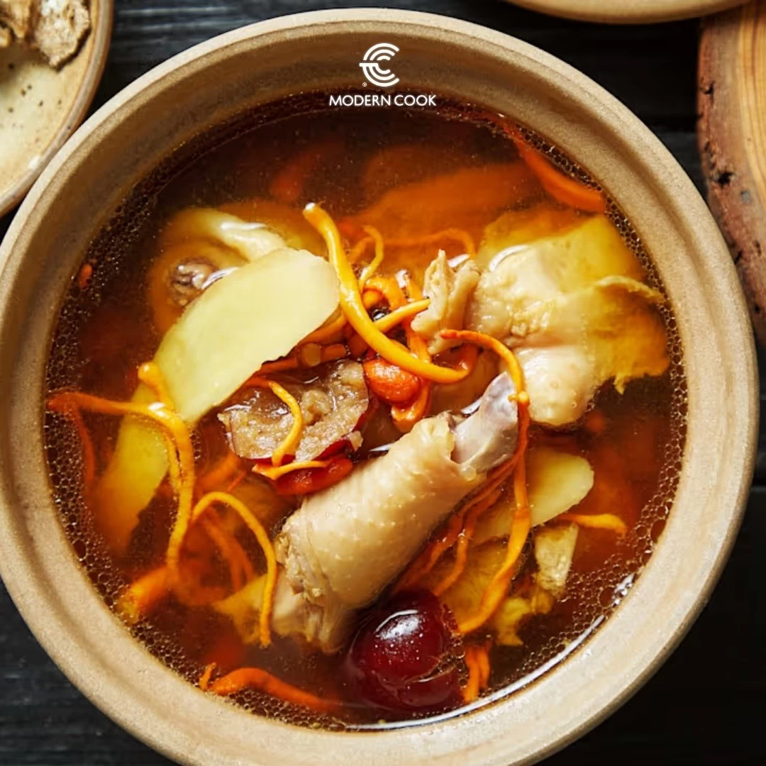 GÀ HẦM RƯỢU HOA ĐIÊU