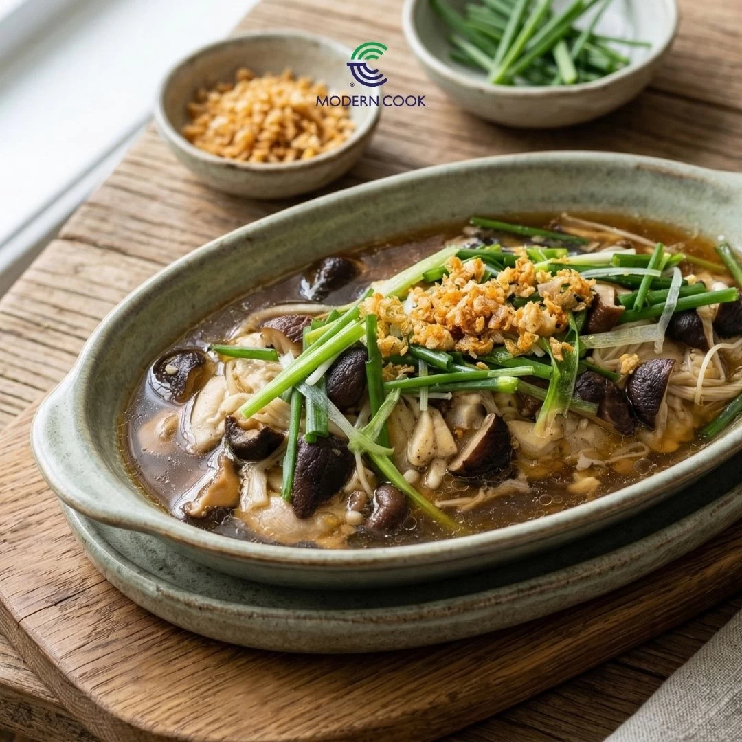 GÀ HẤP NẤM
