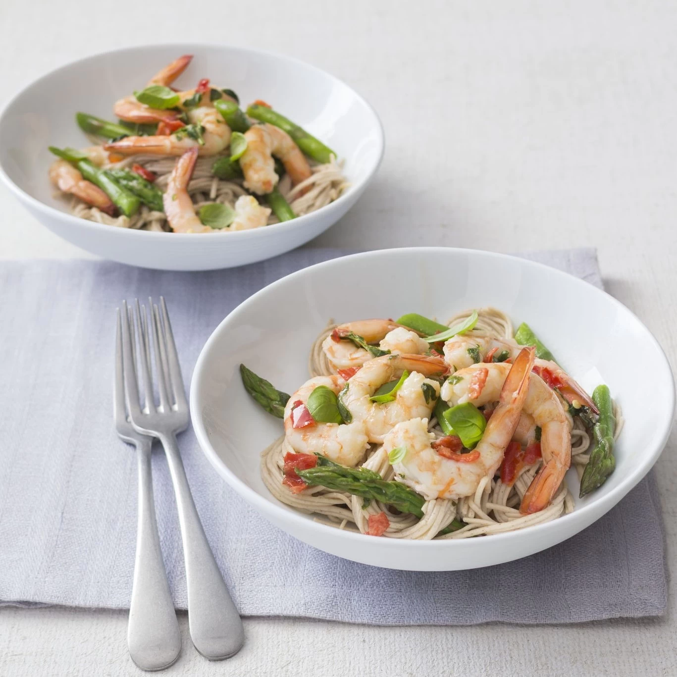 MÌ SOBA VỚI TÔM CHANH ỚT