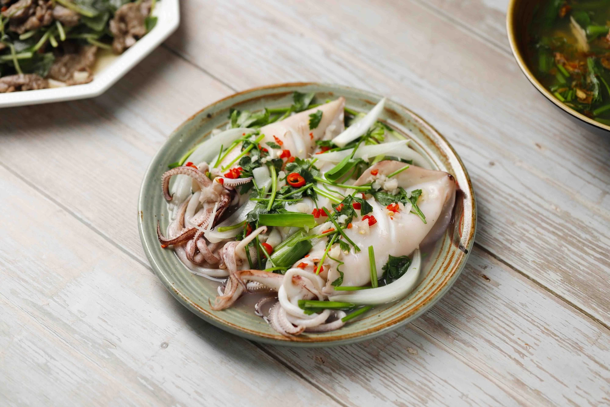 MỰC HẤP KIỂU THÁI