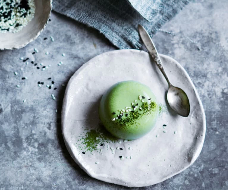 PANNA COTTA DỪA TRÀ XANH