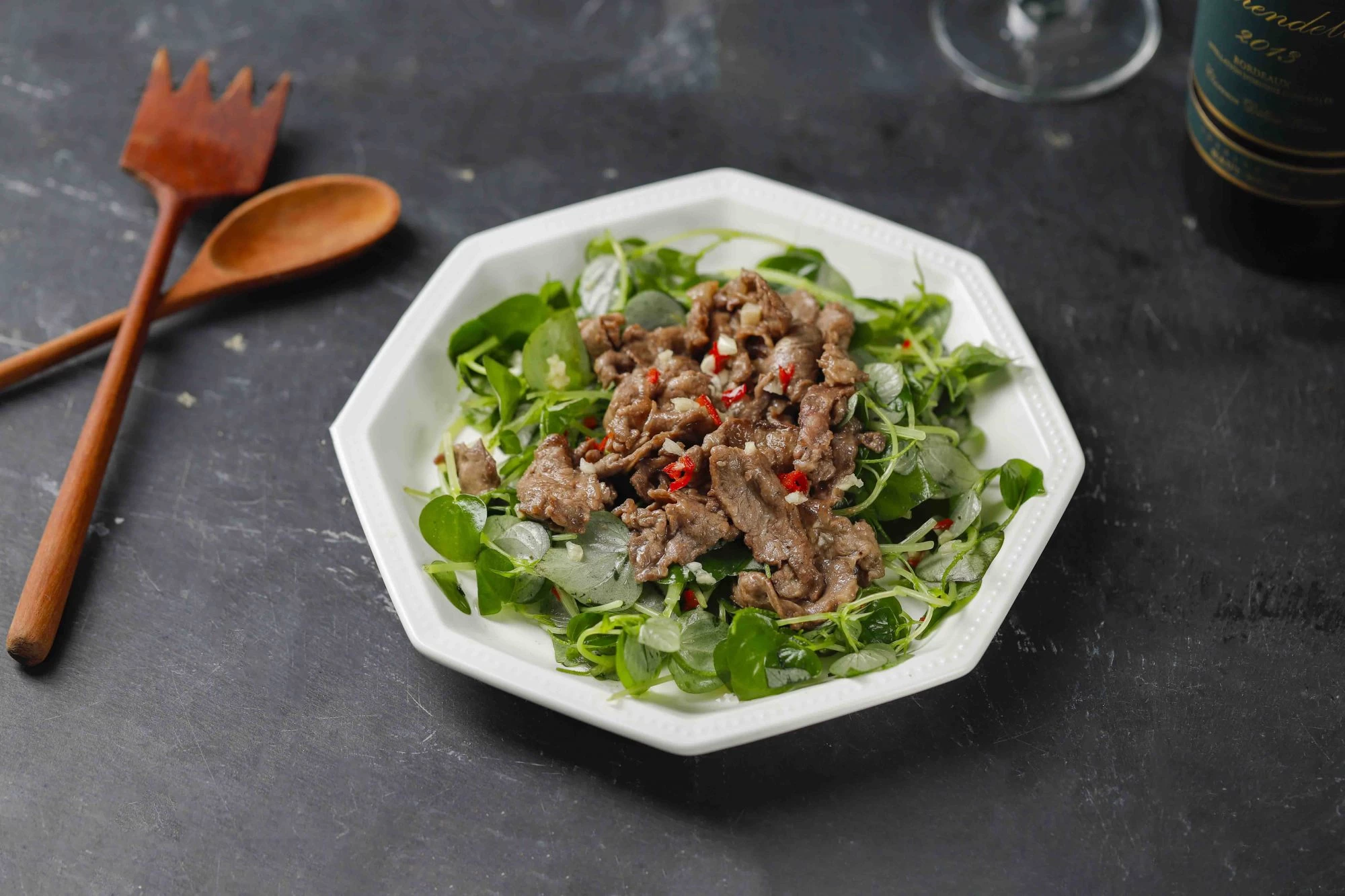 SA-LÁT BÒ, RAU CÀNG CUA