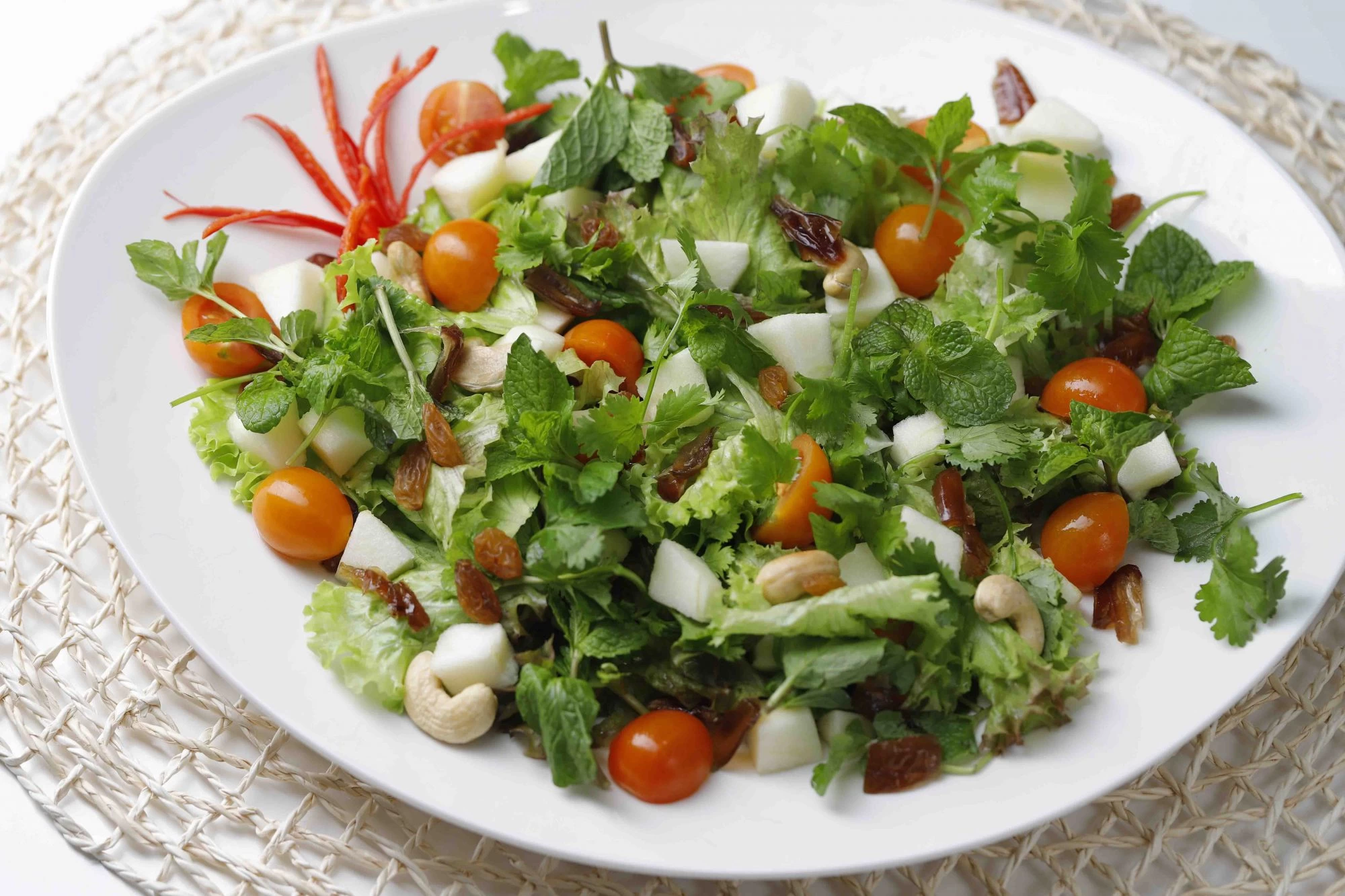 SALAD SỐT DẦU GIẤM CHANH VÀNG