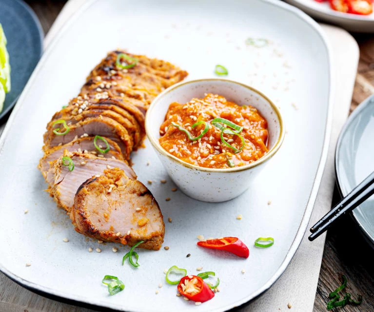 SOUS-VIDE THỊT THĂN HEO SỐT BBQ