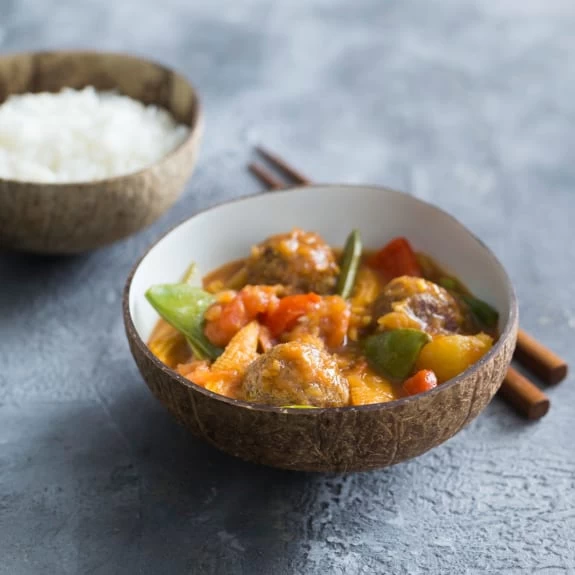TEMPEH VIÊN SỐT CHUA NGỌT