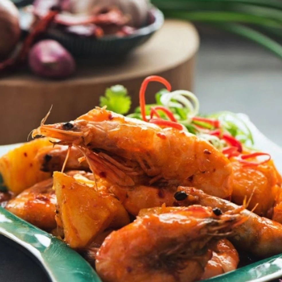 TÔM KHO DỨA