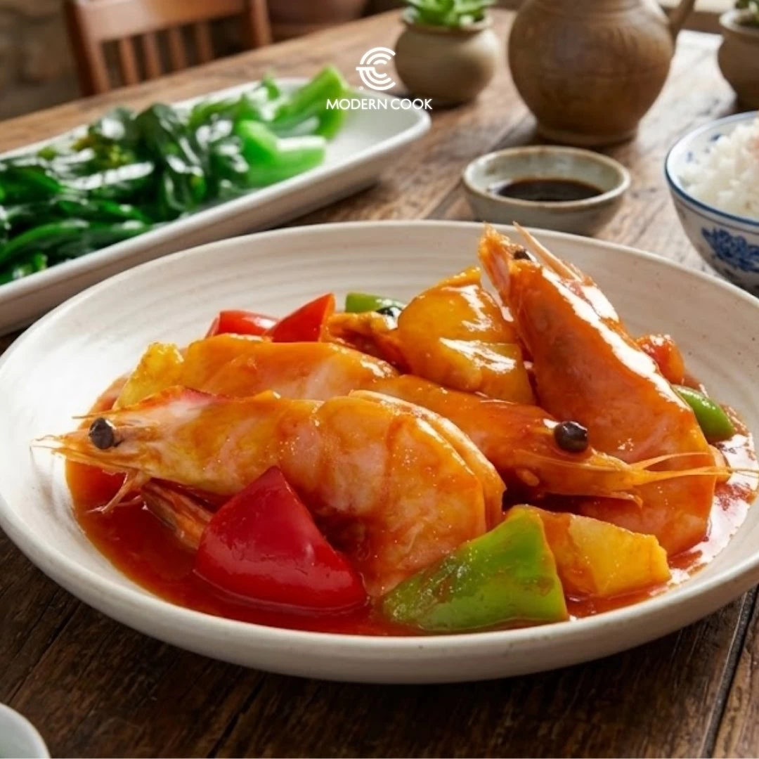 TÔM SỐT CHUA NGỌT