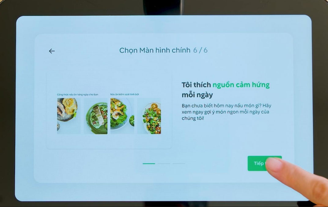 Hoàn thành cấu hình cho máy Thermomix TM7