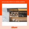 Bộ hộp lực Blum AVENTOS HF 25 20F2500 alu 8721264