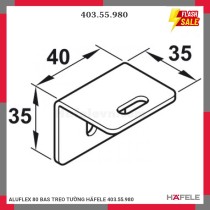 ALUFLEX 80 BAS TREO TƯỜNG HÄFELE 403.55.980