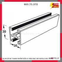 ALUFLEX 80 THANH NHÔM GIỮA 51 MÀU BẠC 3M HÄFELE 403.75.372