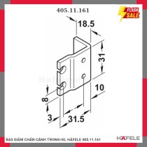 BAS GIẢM CHẤN CÁNH TRONG=KL HÄFELE 405.11.161