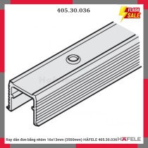 Ray dẫn đơn bằng nhôm 16x13mm (3500mm) HÄFELE 405.30.036