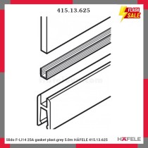 Slido F-Li14 25A gasket plast.grey 5.0m HÄFELE 415.13.625