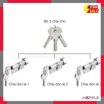 Bộ 3 Ruột Khóa Chìa Chủ Một Cấp Hafele 489.56.410