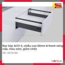 Ray Hộp Alto-S Giảm Chấn H80mm Hafele 552.55.306