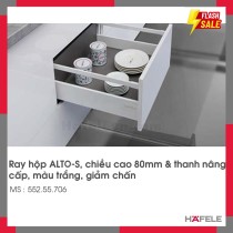 Ray Hộp Alto-S Giảm Chấn H80mm Hafele 552.55.706