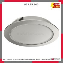 Đèn LED3038 24V/3.0W 30K/CRI90/silvc./2m HÄFELE 833.75.340