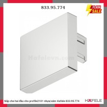 Nắp che hai đầu cho profile2101 nhựa/xám Hafele 833.95.774