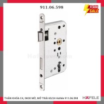 THÂN KHÓA C4, INOX MỜ, MỞ TRÁI 65/24 Hafele 911.06.598