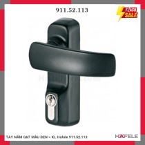 TAY NẮM GẠT MÀU ĐEN = KL Hafele 911.52.113