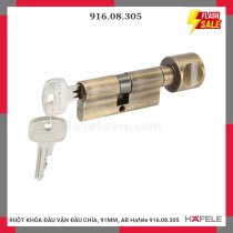 RUỘT KHÓA ĐẦU VẶN ĐẦU CHÌA, 91MM, AB Hafele 916.08.305